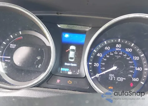 2014 Hyundai Sonata Hybrid Limited z USA, uszkodzony, nr VIN KMHEC4A43EA108695